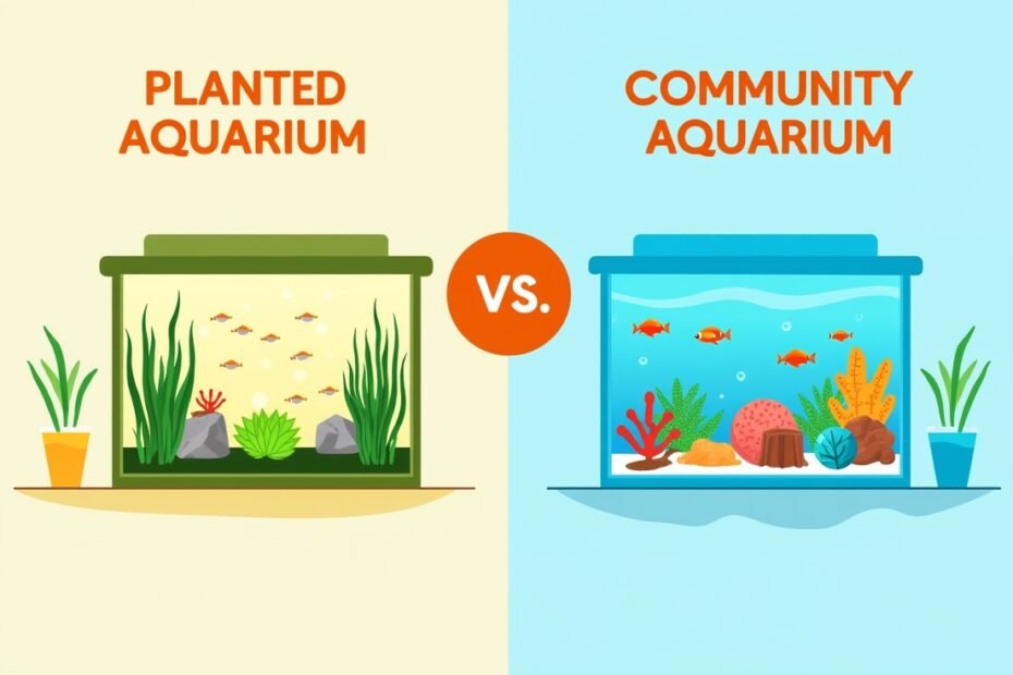 Planted vs. Community Aquariums: Key Differences