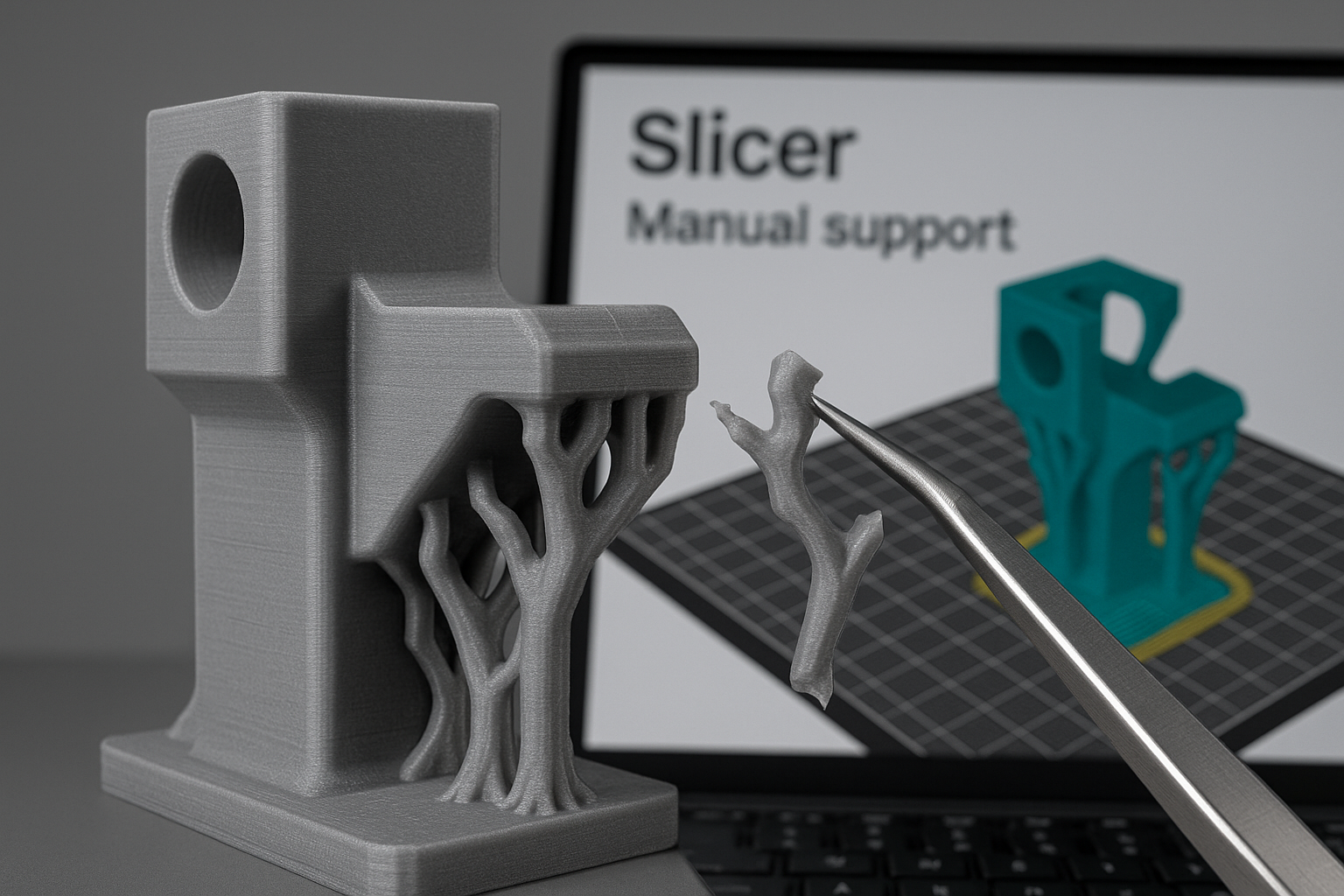 Como Criar Suportes Personalizados no Slicer